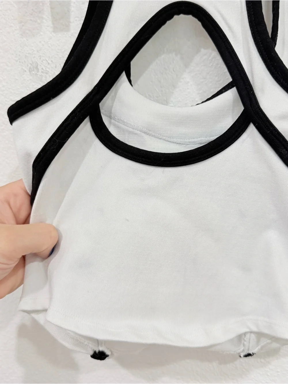 FP Movement Cross Bar Cami White Black Women’s Size X-Small/Small - Picture 5 of 5
